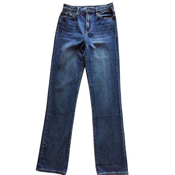 Stetson Women's Blue 915 High Rise Arrow Pocket Straight Fit Jeans Size 4 Tall - Picture 2 of 11